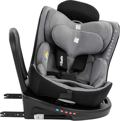 Kikka Boo I-Safe Autositz i-Size mit Isofix Dark Grey