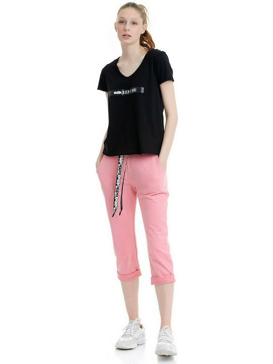 Damen Jogginghosen Capri Brik