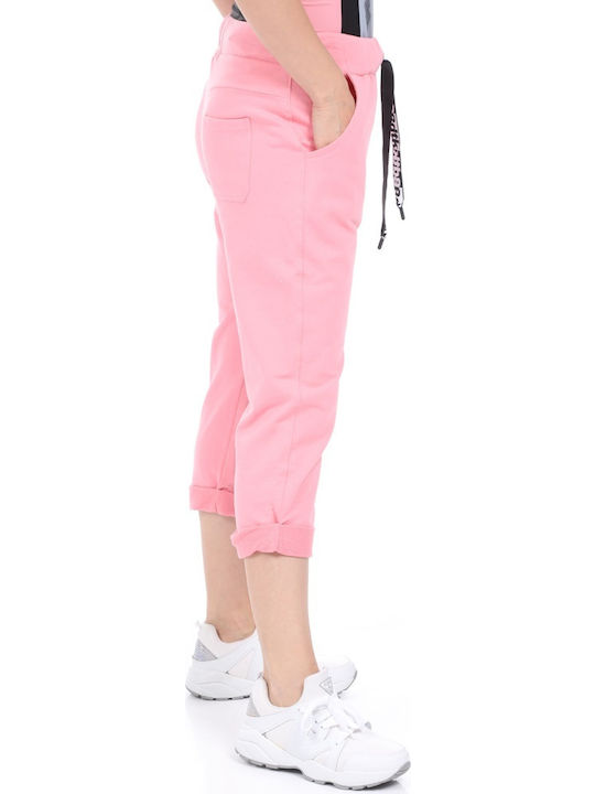 Damen Jogginghosen Capri Brik