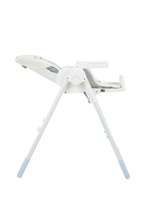 Kikka Boo Vitto Baby Highchair with Adjustable Height Blue Crocodile