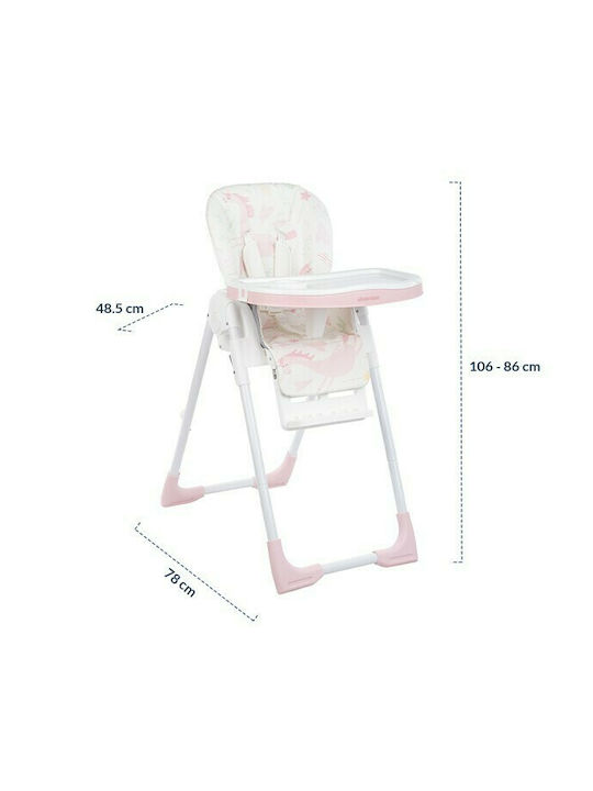 Kikka Boo Vitto Baby Highchair with Adjustable Height Blue Crocodile