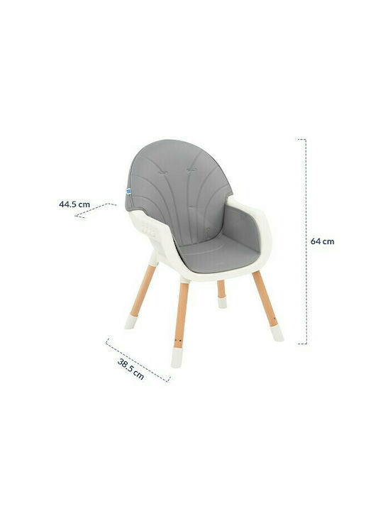 Kikka Boo Nutri Wood Baby Hochstuhl 3 in 1 Blau