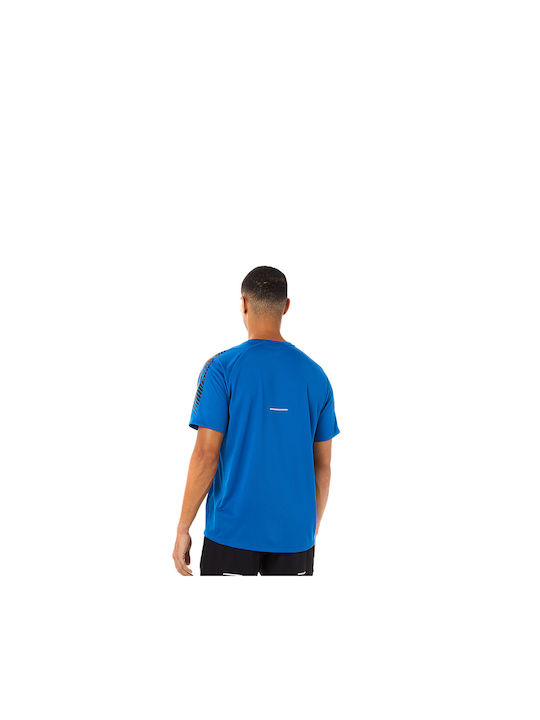 ASICS Ανδρικό T-shirt Μπλε με Λογότυπο