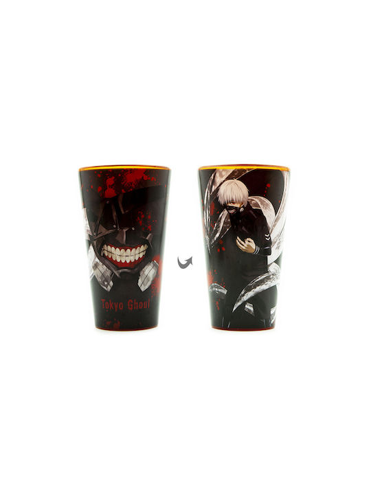 Abysse Tokyo Ghoul Pahar pentru apa din Sticlă în Culoarea Negru 400ml