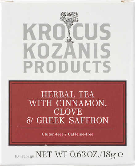 Krocus Kozanis Cinnamon & Clove Herbs Blend 10 Bags 18gr