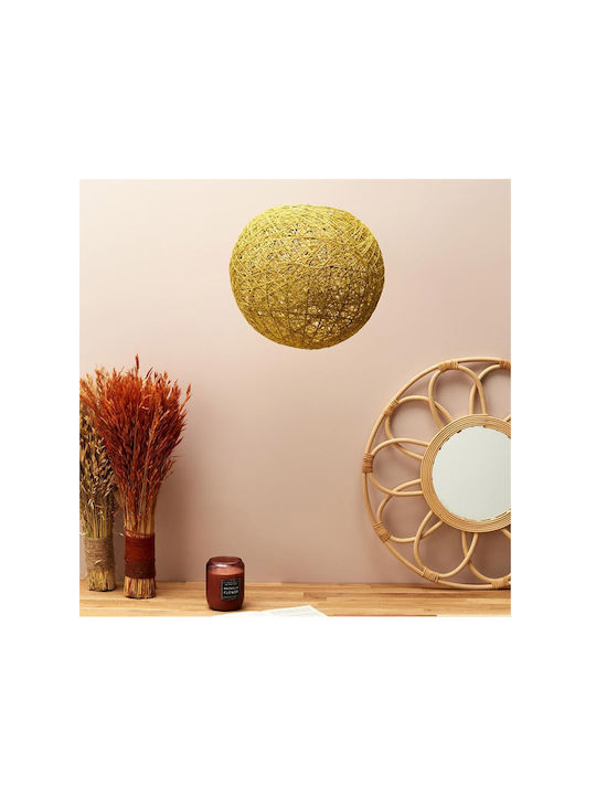 The Home Deco Factory Rotund Abajur Galben cu Diametru 30cm