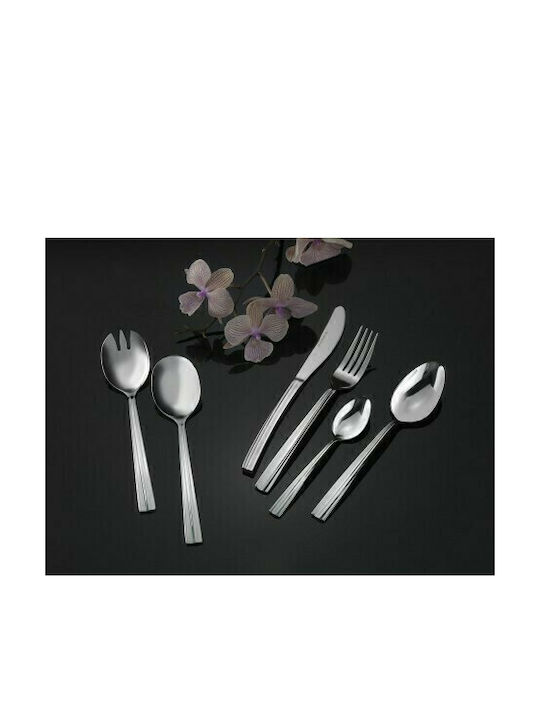 SP Tableware Hydra Set de Tacâmuri Inoxidabil Argintiu 65buc