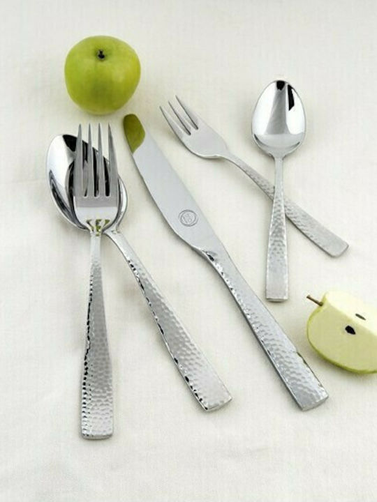 Cryspo Trio 72-Piece Stainless Steel 18/10 Silver Cutlery Set