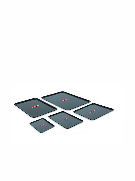 Araven Plastic Rectangular Serving Tray in Black Color 28x19cm AR00041022 1pcs