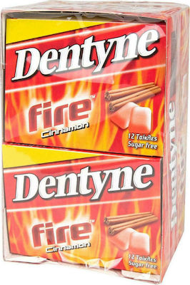 Dentyne 12 Chewing gum Fire with Κανέλα Flavour Sugar Free 14pcs 16.8gr