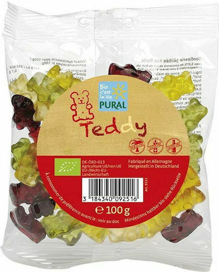 Pural Жълтици Teddy с Вкус Плодове Органичен Продукт 100гр