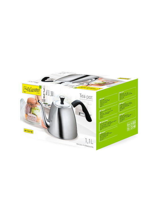 Maestro Kettle Stainless Steel Silver 1100ml