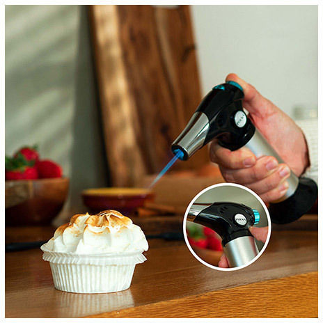 Cecotec Polka Flamecook 1000 03184 Φλόγιστρο Ζαχαροπλαστικής με Βάση Ασημί