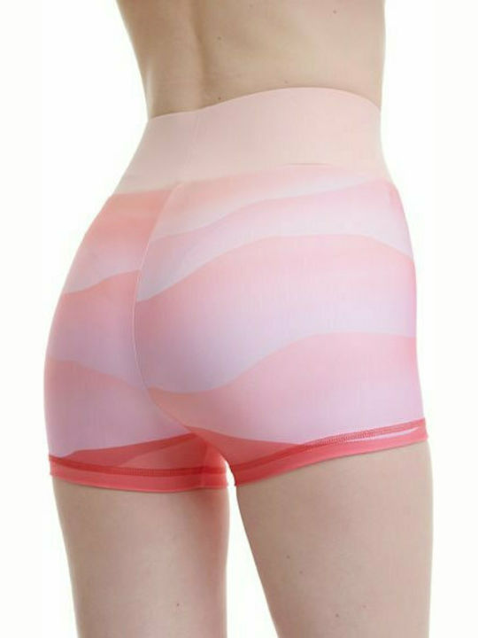 BodyTalk 1211-907005 Women's Training Legging Shorts High Waisted Pink