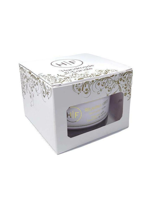 HF Scented Candle Relaxing Vibes Jar with Scent Lavender and Lemon Purple 250gr 1pcs