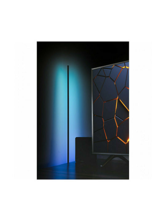 Ibiza Light LED Floor Lamp Height 180x1.7cm with RGB Light Black