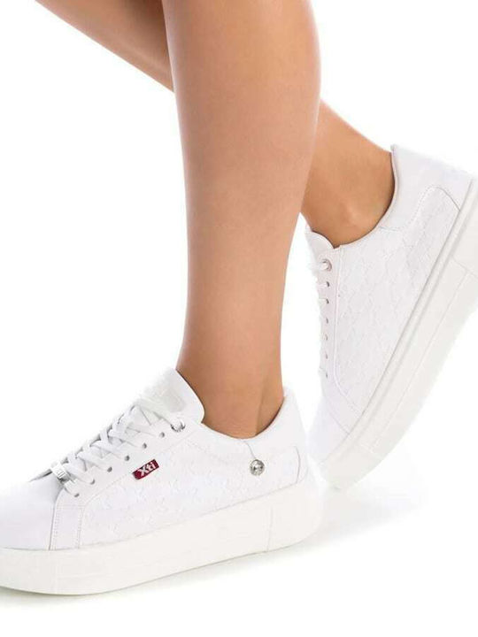 Xti Γυναικεία Flatforms Sneakers Λευκά