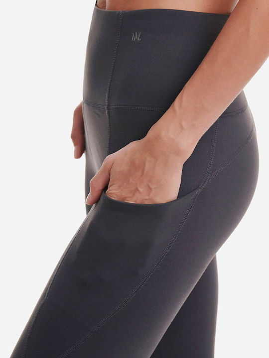 Training Γυναικείο Cropped Κολάν Ψηλόμεσο Anthracite