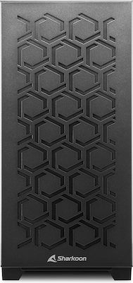 Sharkoon MS-Y1000 Midi Tower Computer Case with Window Panel Black