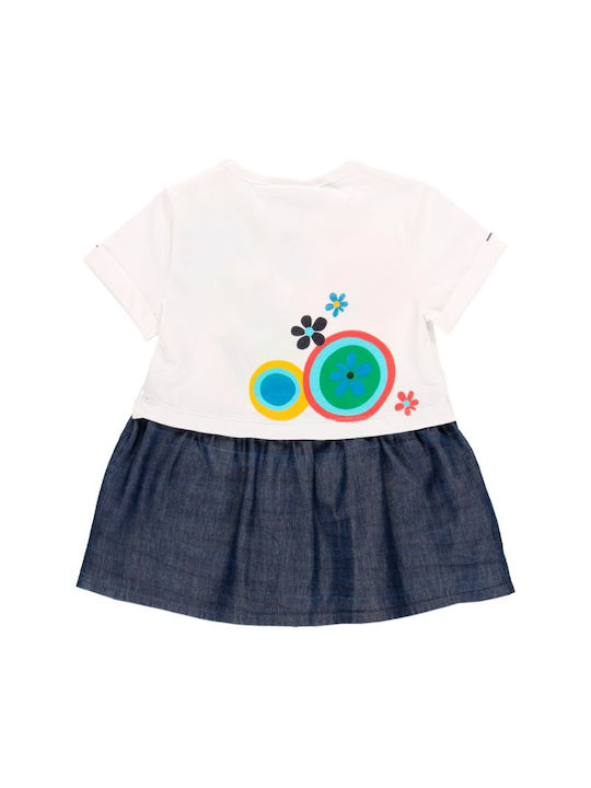 Boboli Kids Dress Short Sleeve White