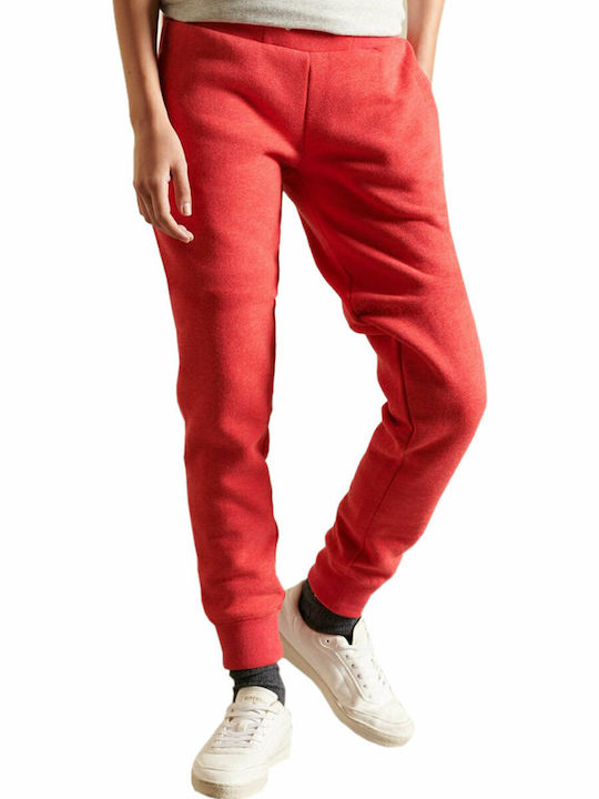 VINTAGE LOGO Jogginghose Jogger Rot