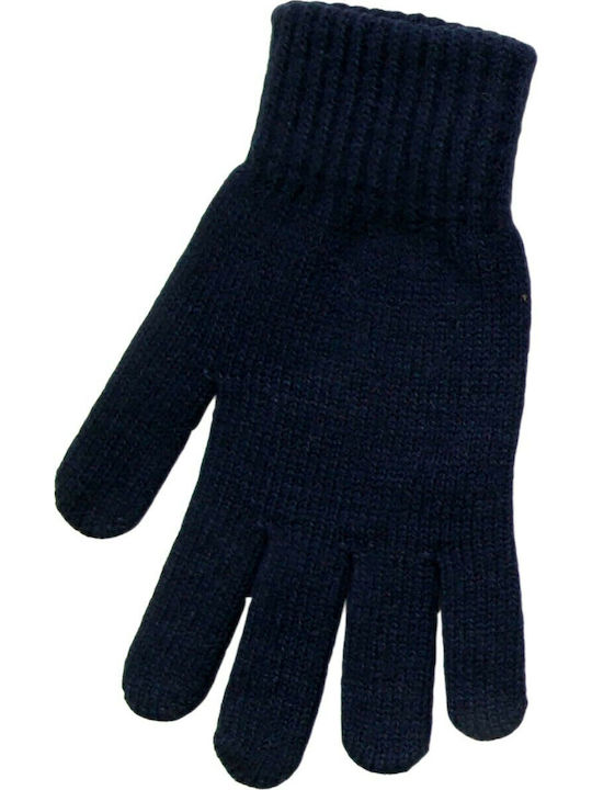 Navy Blue Men's Knitted Gloves