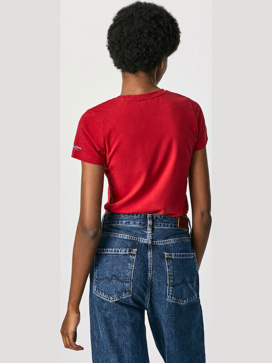 Virginia Γυναικείο T-shirt Κόκκινο