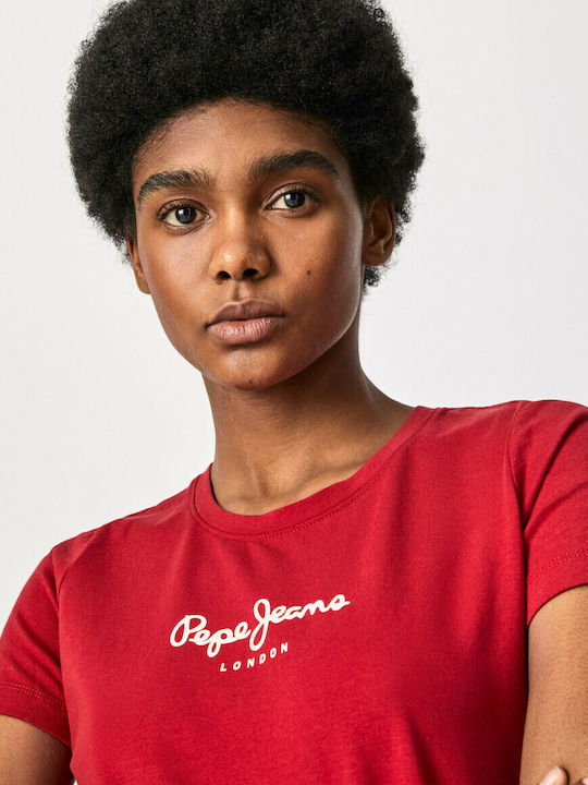 Virginia Γυναικείο T-shirt Κόκκινο