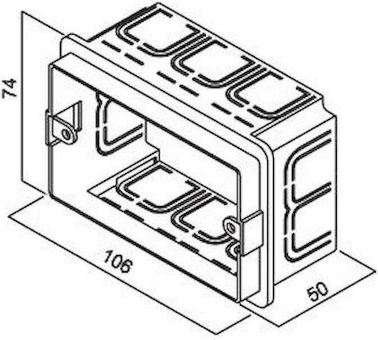 Geyer Flush Electrical Box Branching in Yellow Color 750301