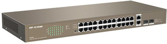 IP-COM F1026F Неуправляем L2 Switch с 24 Портове Гигабитови (1Gbps) Ethernet и 2 SFP Портове