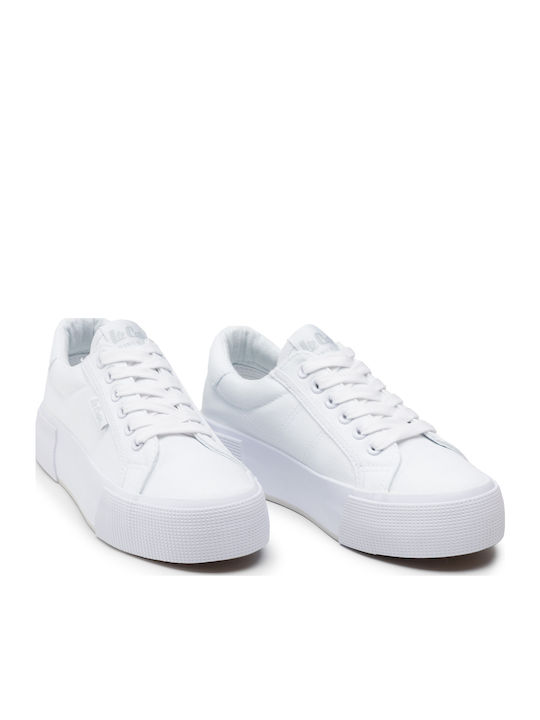Γυναικεία Flatforms Sneakers Λευκά