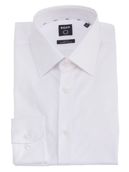 Long-sleeved Cotton Shirt White