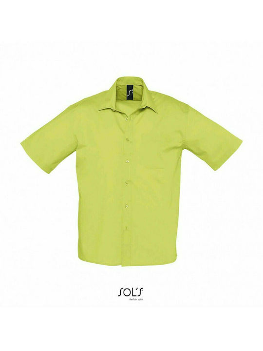 Sol's Men's Shirt Short Sleeve Green