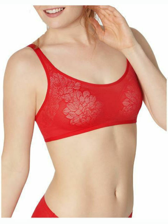 Fit Smart P EX Frauen Sport-BH Rot mit Polsterung