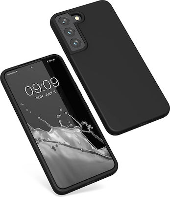 KWmobile Umschlag Rückseite Silikon Black Matte (Galaxy S22 5G) 56758.47