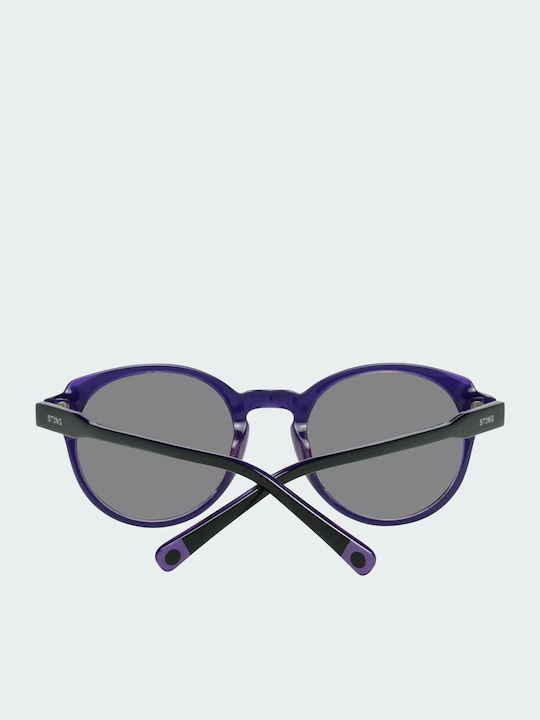 Sting Unisex Sunglasses with Black Plastic Frame and Black Lens SST131 C11V