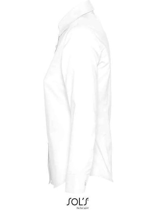 Embassy Women's Monochrome Long Sleeve Shirt White