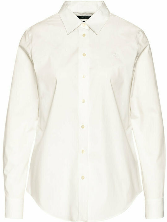 Women's Monochrome Long Sleeve Shirt White