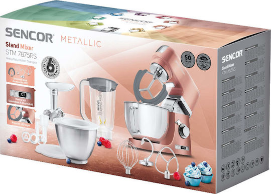 Sencor Stand Mixer 1000W with Stainless Mixing Bowl 4.5lt
