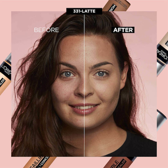L'Oreal Paris Infallible More Than Concealer Liquid Concealer 331 Cafe Au Lait Latte 11ml