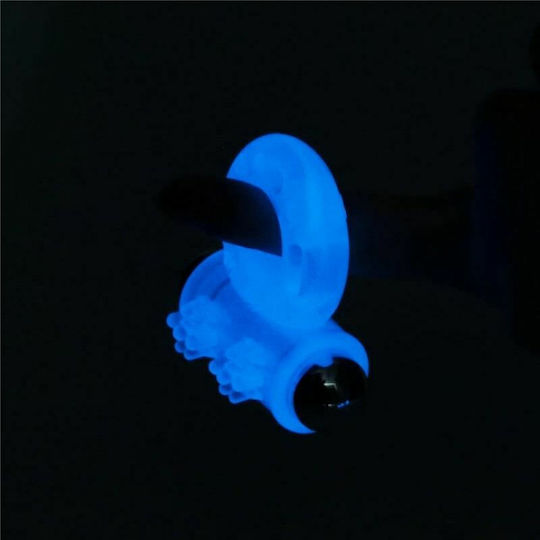 Lovetoy Lumino Play Vibrating Cock Ring Schwanz Blue
