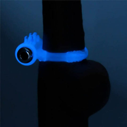 Lovetoy Lumino Play Vibrating Cock Ring Schwanz Blue