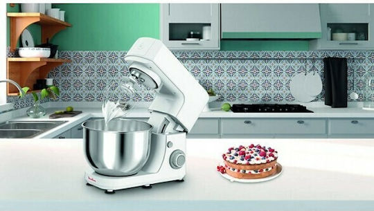 Moulinex Mastercher Essential Küchenmaschine 800W mit Rostfreiem Schüssel 4,8lt