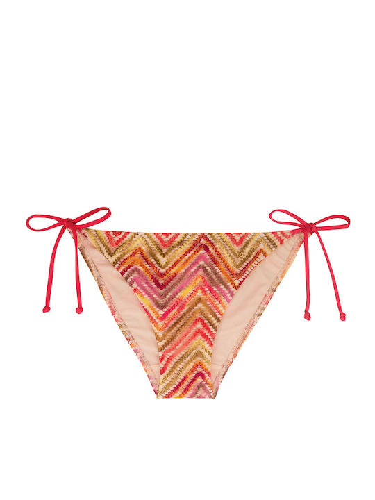 Bikini Slip with Ties Fuchsia