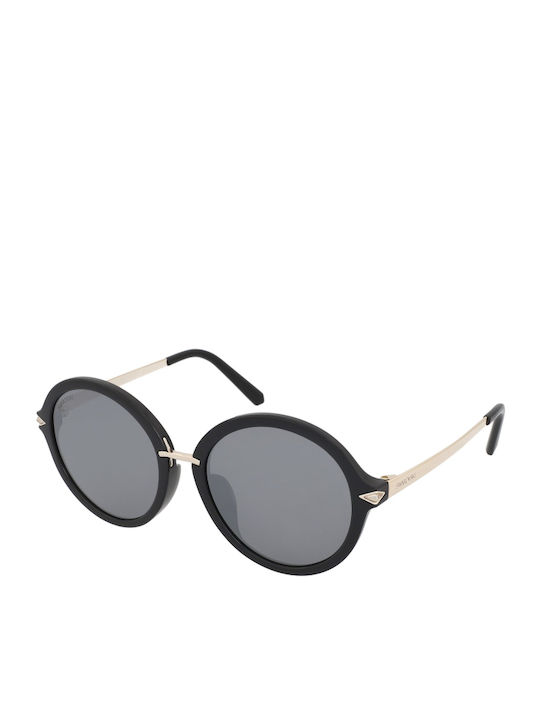 Swarovski Sonnenbrillen mit Schwarz Rahmen und Schwarz Spiegel Linse SK0184-D 01C