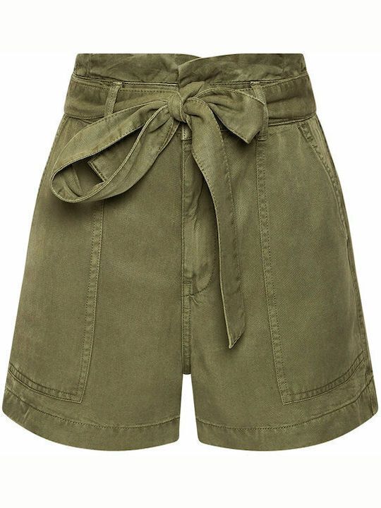 Women's High-waisted Shorts Olive