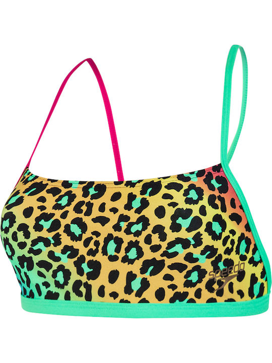 Speedo Jungleglare Allover Cross Back Bikini Μπουστάκι Animal Print