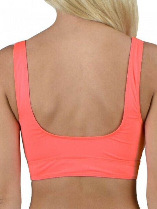 Fluo Bikini Sports Bra B Cup With Padding Pink