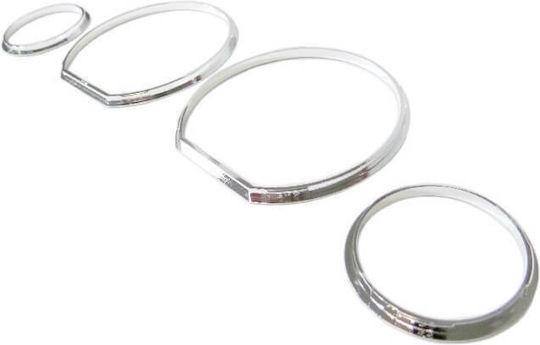 Carner Car Instrument Panel Decoration Rings Dashboard For Bmw 3 E36 1990-1999 Chrome in Silver Color 0002125
