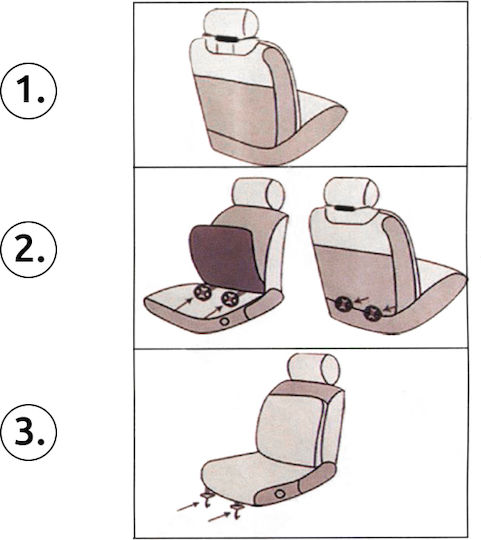 Autoline Autositzlehne 1Stück Samt